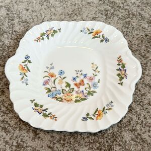 AYNSLEY VTG Flora Cottage Garden English Bone China Plate